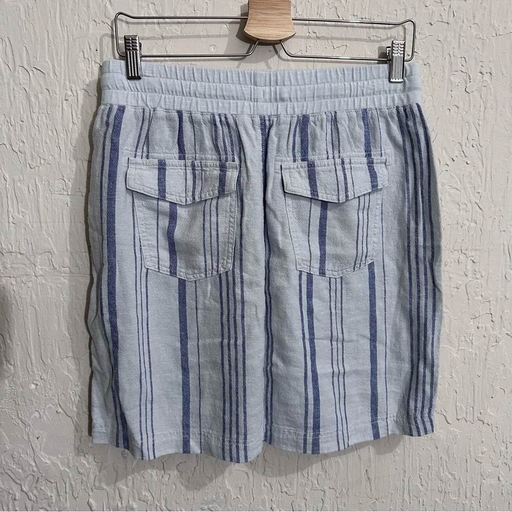 NWT SPLENDID Blue Stripe‎ Drawstring SKIRT MEDIUM​​​​​​​​​​